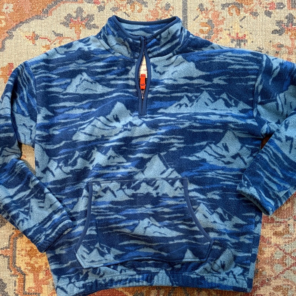 Fat face Youth size 12/13 Blue Patterned fleece